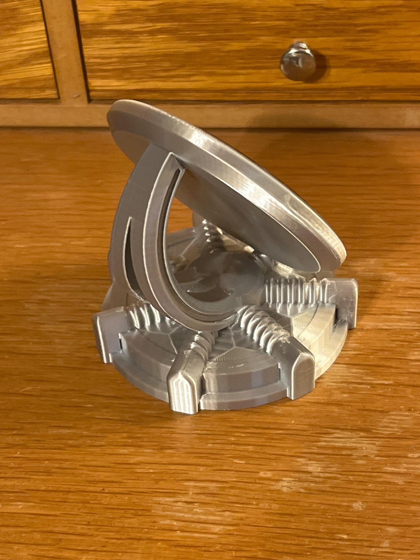 3D Printed Scrying Mirror, Black Acrylic (3 inch)