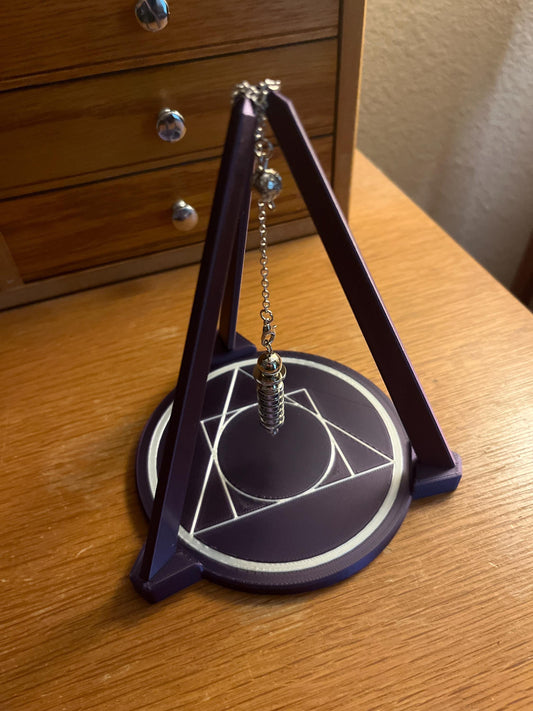 Small Multicolor Tripod Stand with Pendulum