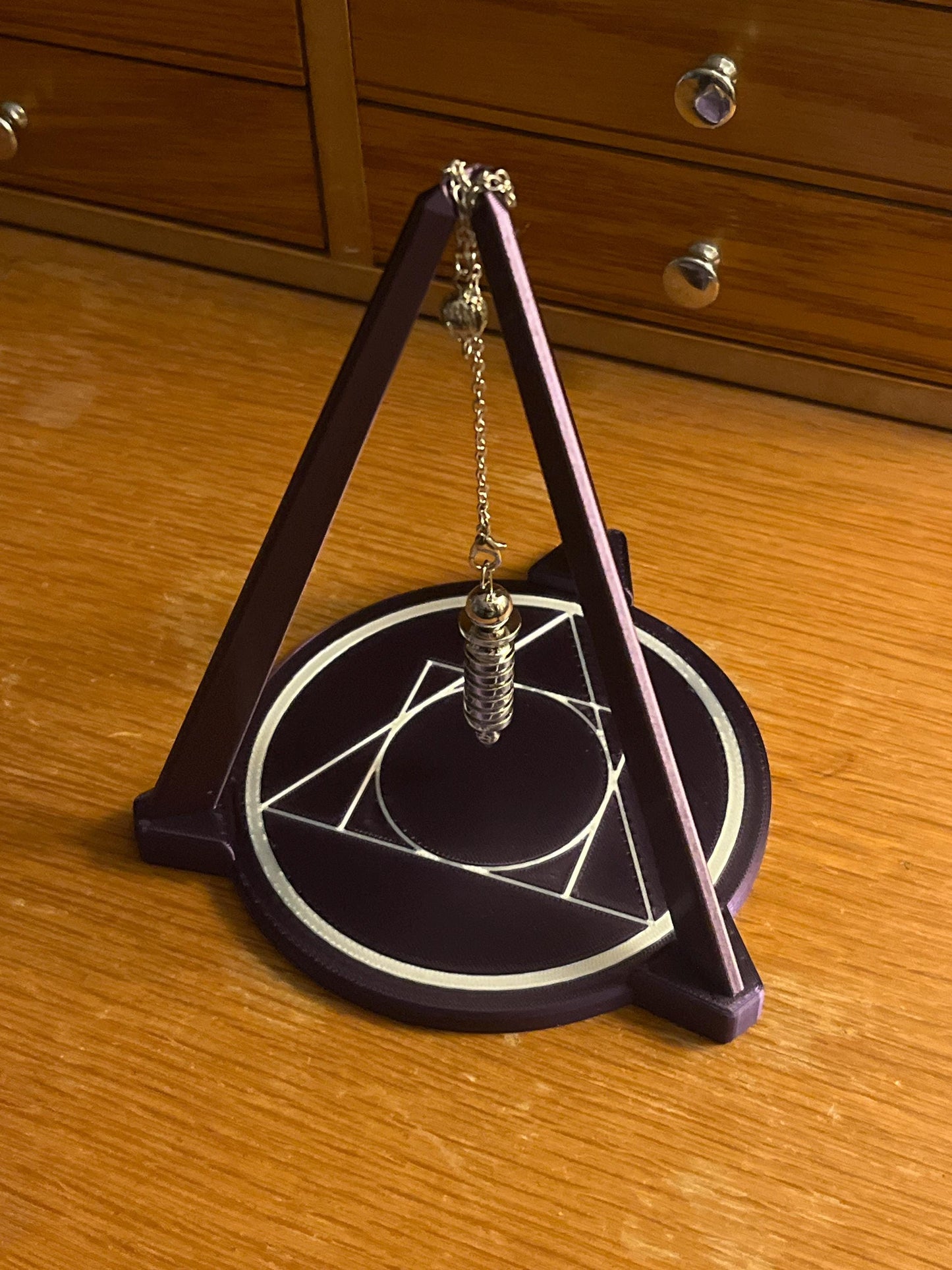 Small Multicolor Tripod Stand with Pendulum