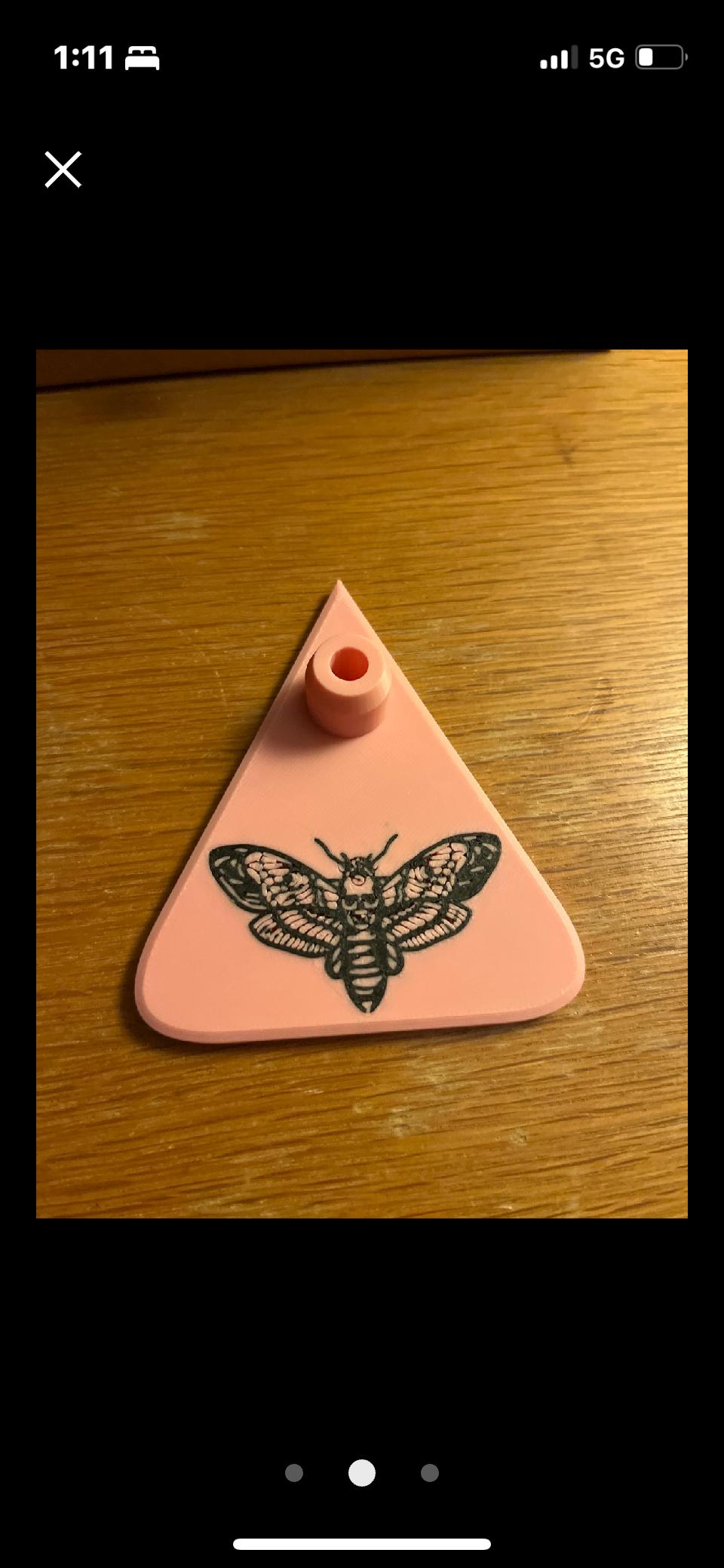 3D Printed Automatic Writing Planchette.