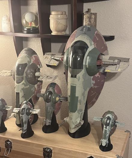 3D Printed Star Wars Slave 1 Ship Display Stand (Various Models)