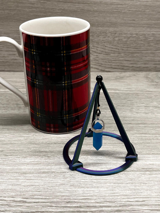 Micro Tripod Stand with Mineral Pendulum