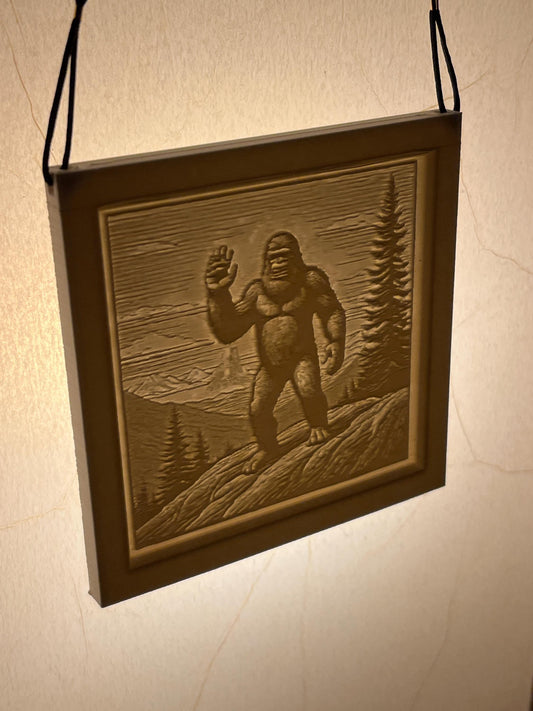 Happy Bigfoot Lithophane