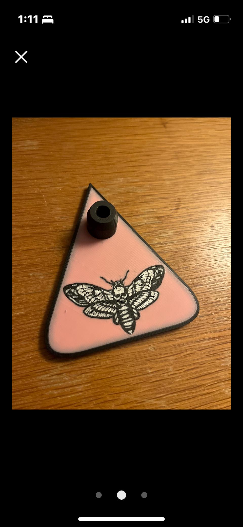 3D Printed Automatic Writing Planchette.