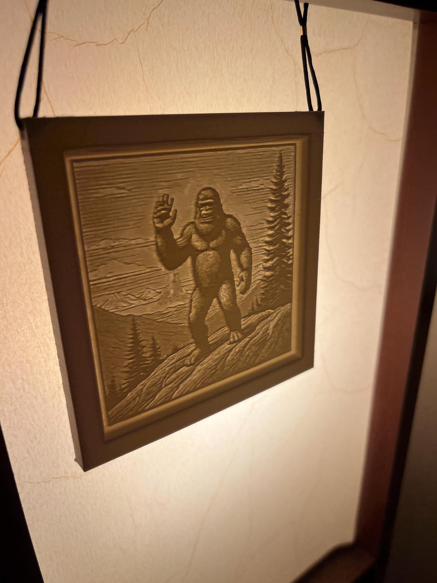 Happy Bigfoot Lithophane