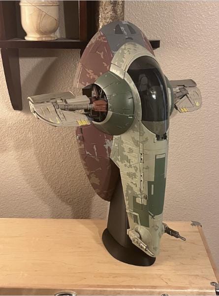 3D Printed Star Wars Slave 1 Ship Display Stand (Various Models)