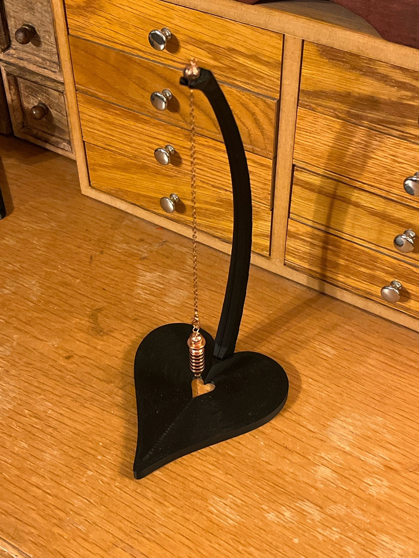 Heart Stand for Jewelry  or Pendulums