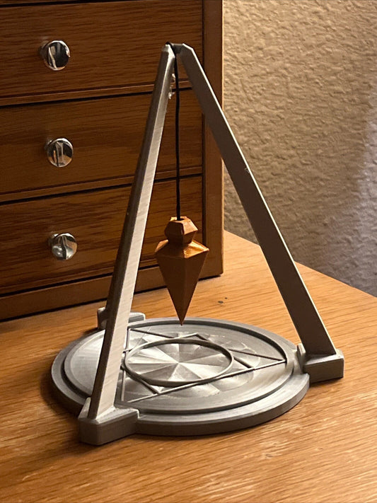 Small Tripod Stand with Pendulum (3D Printed PLA Plastic)