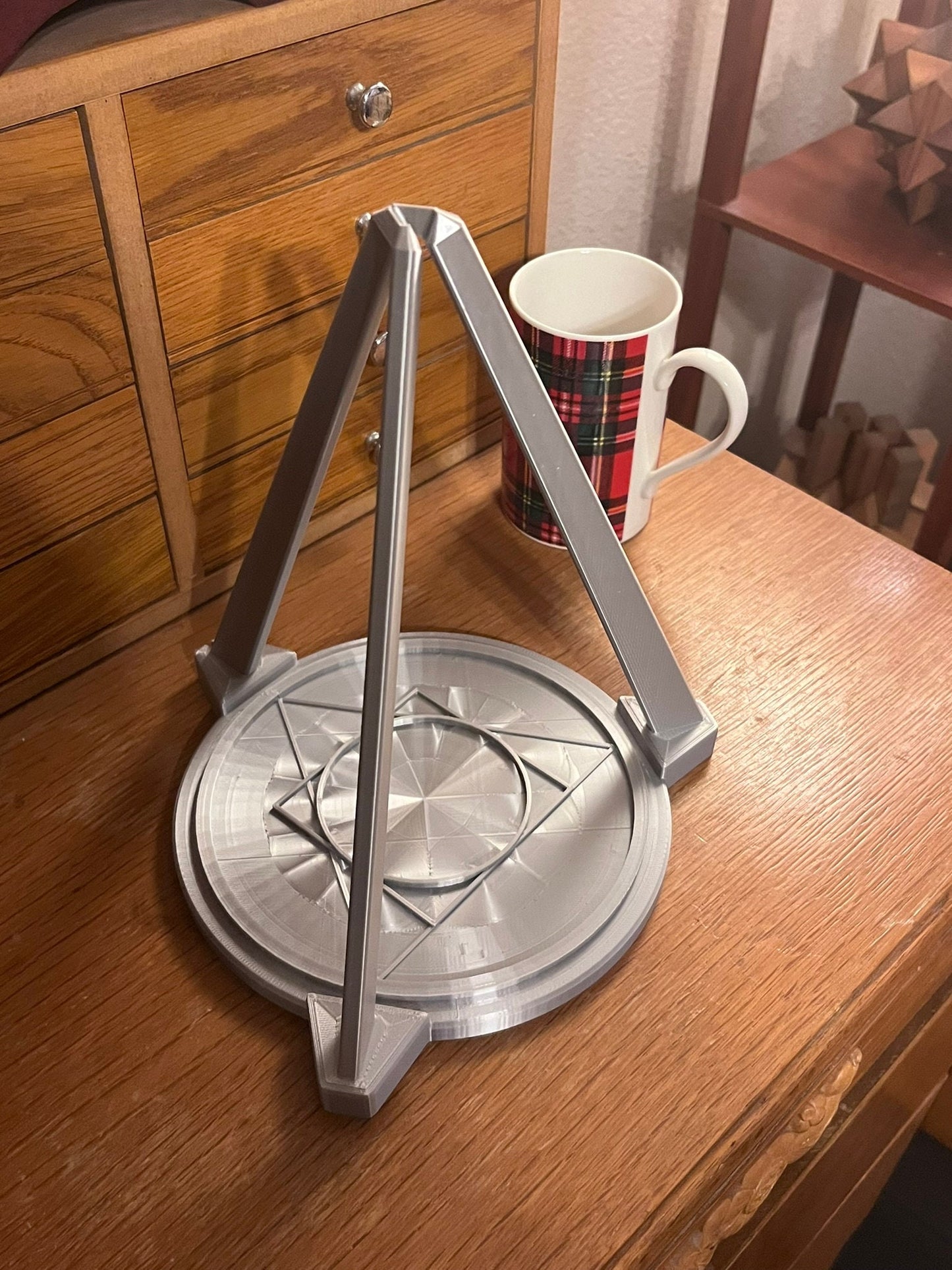 Large Tripod Stand with Pendulum (3D Printed PLA Plastic)