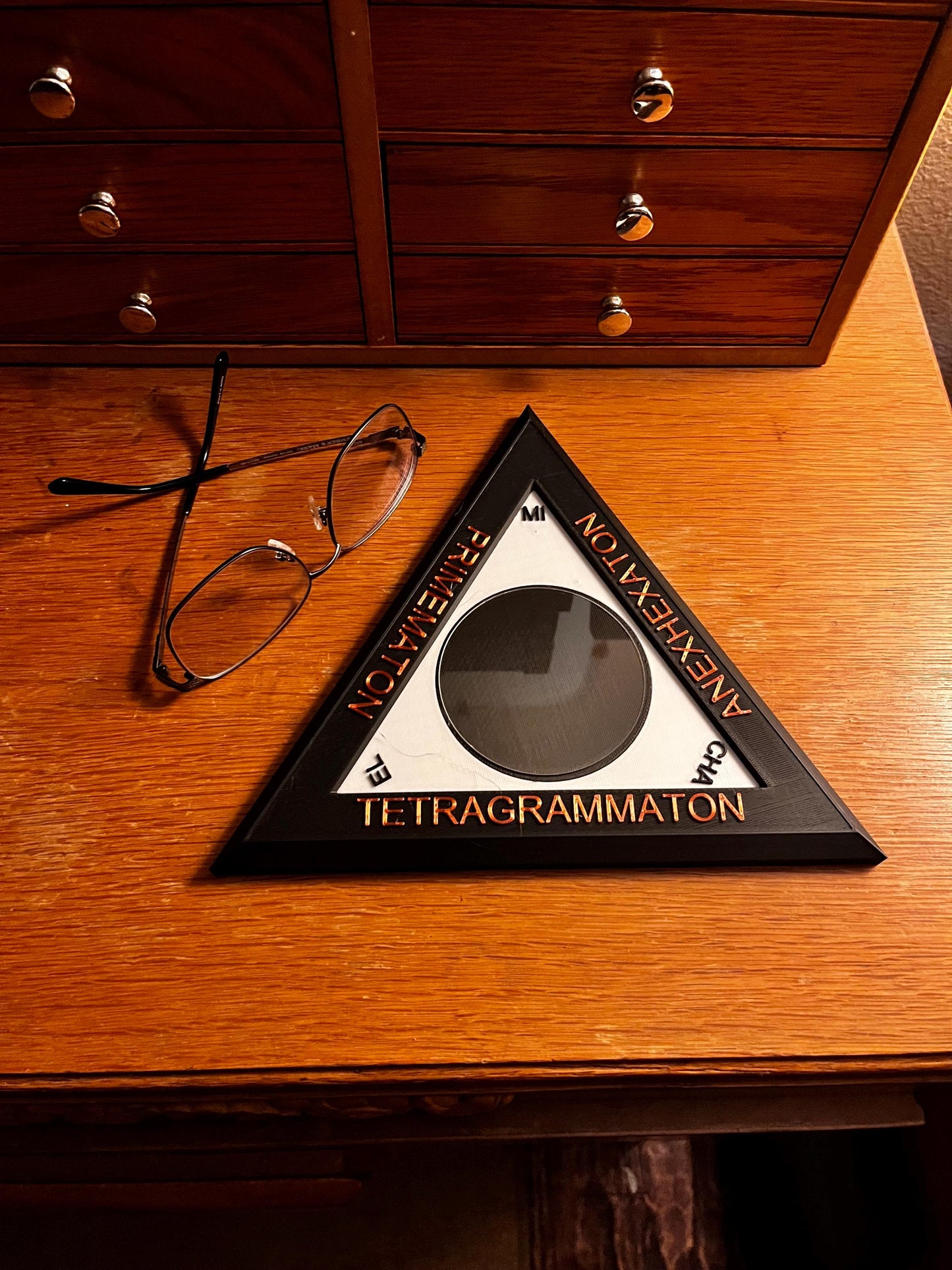Triangle of the Art (3D Printed PLA Plastic)