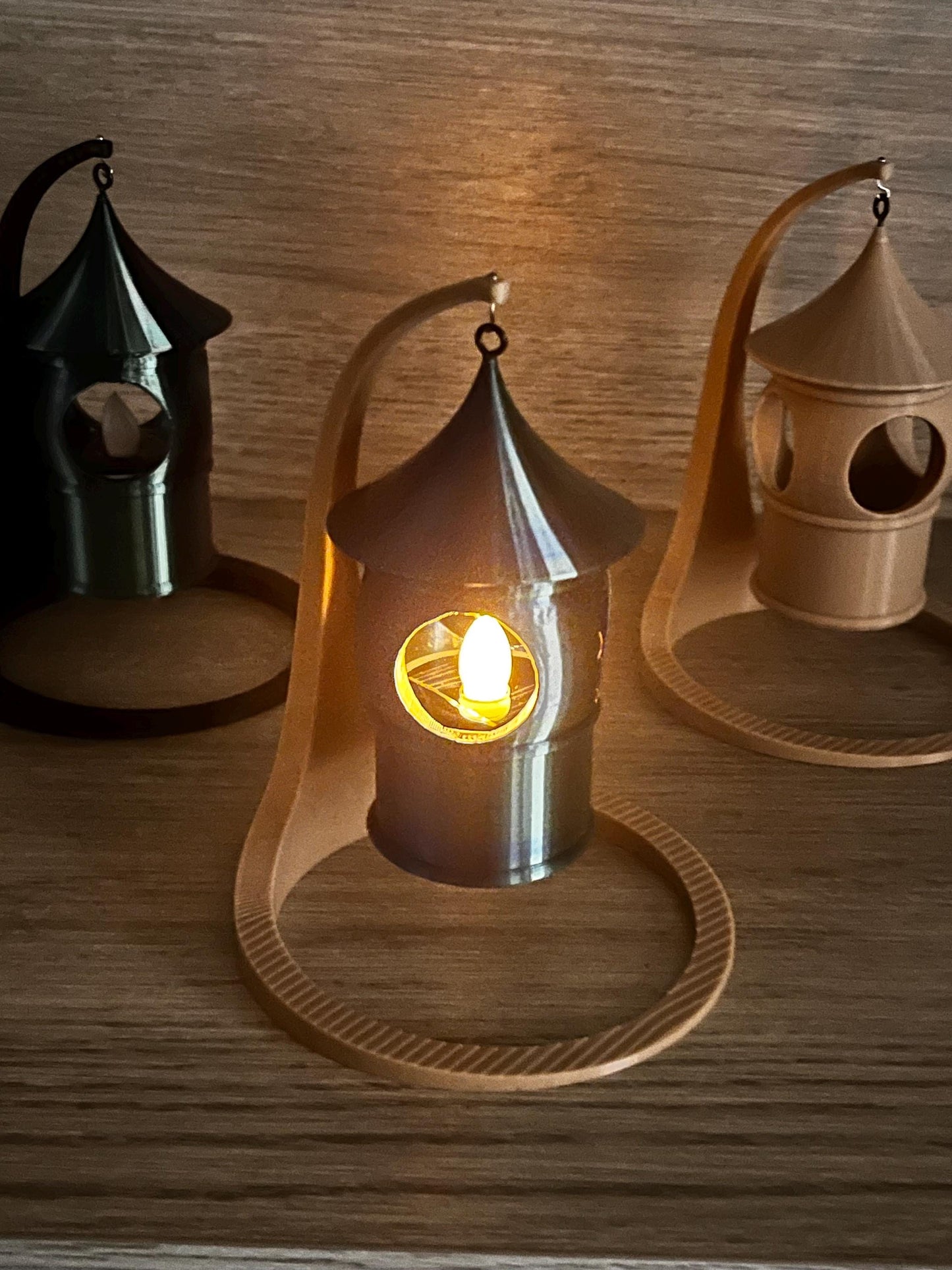 Solar Tealight with Hanging Stand (3D Printed PLA Plastic)