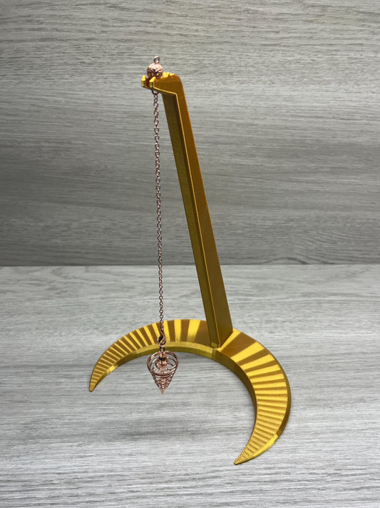 Large Moon Stand with Pendulum (3D Printed PLA Plastic)