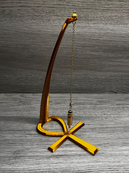 Ankh Stand with Pendulum (3D Printed PLA Plastic)
