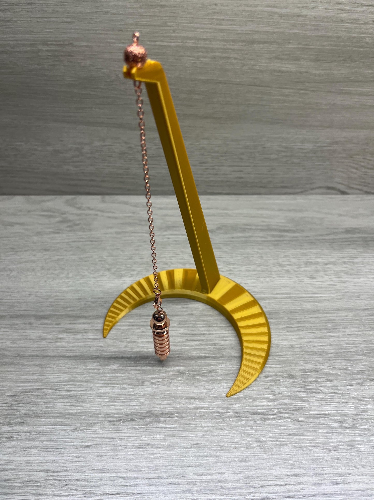 Moon Stand with Pendulum (3D Printed PLA Plastic)