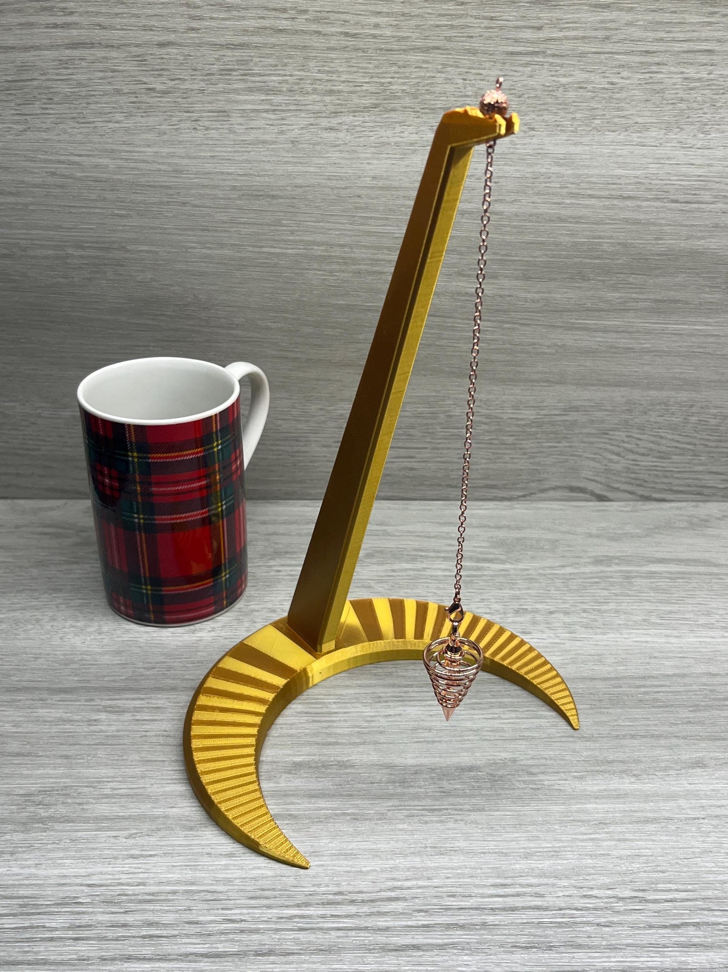 Large Moon Stand with Pendulum (3D Printed PLA Plastic)