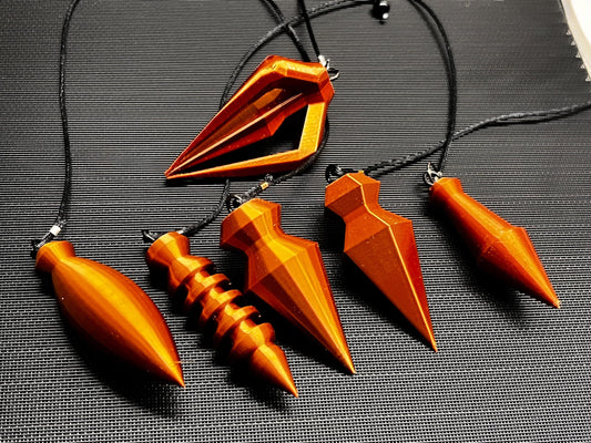 Dowsing Pendulums (3D Printed PLA Plastic)