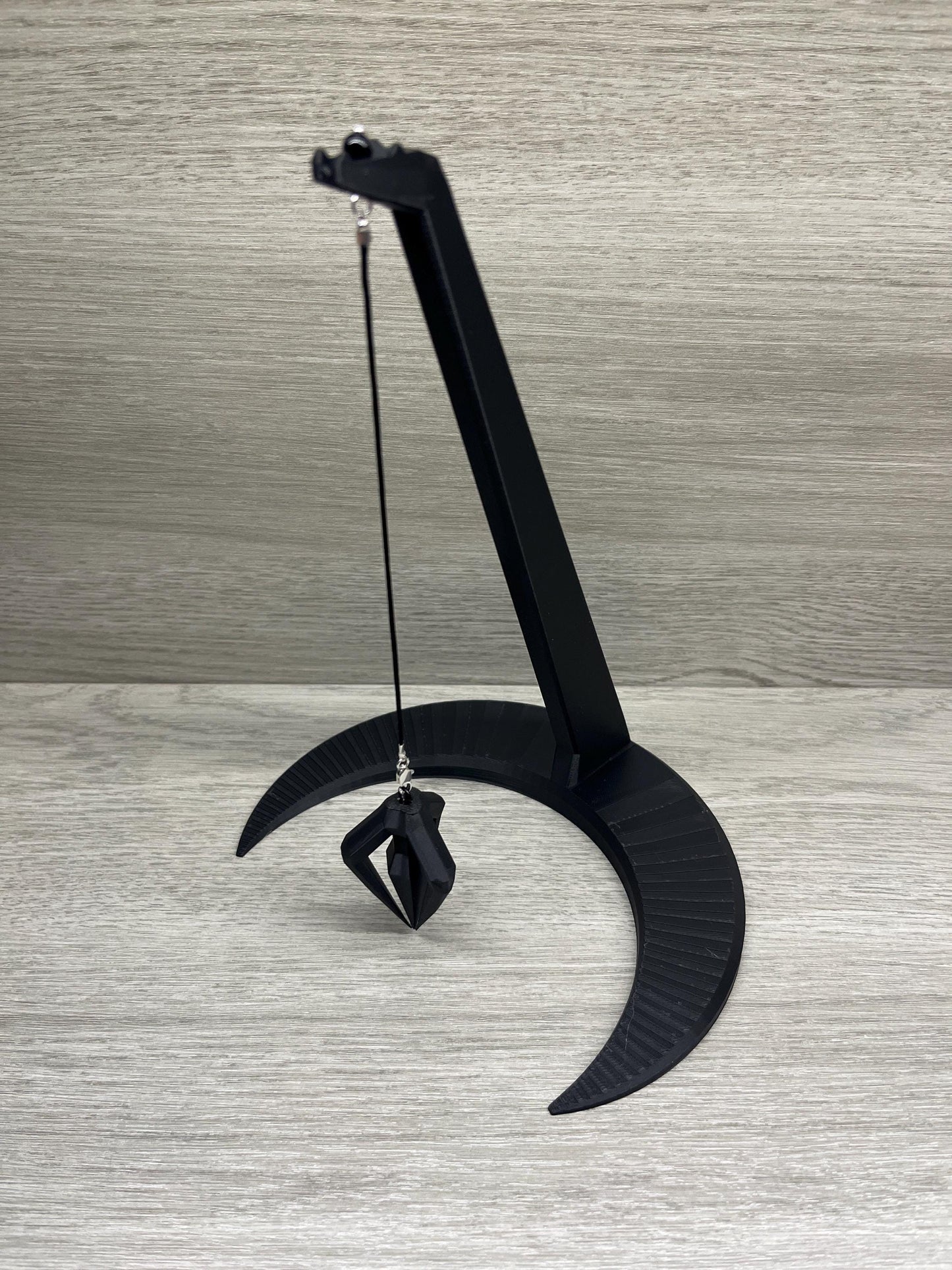 Moon Stand with Pendulum (3D Printed PLA Plastic)
