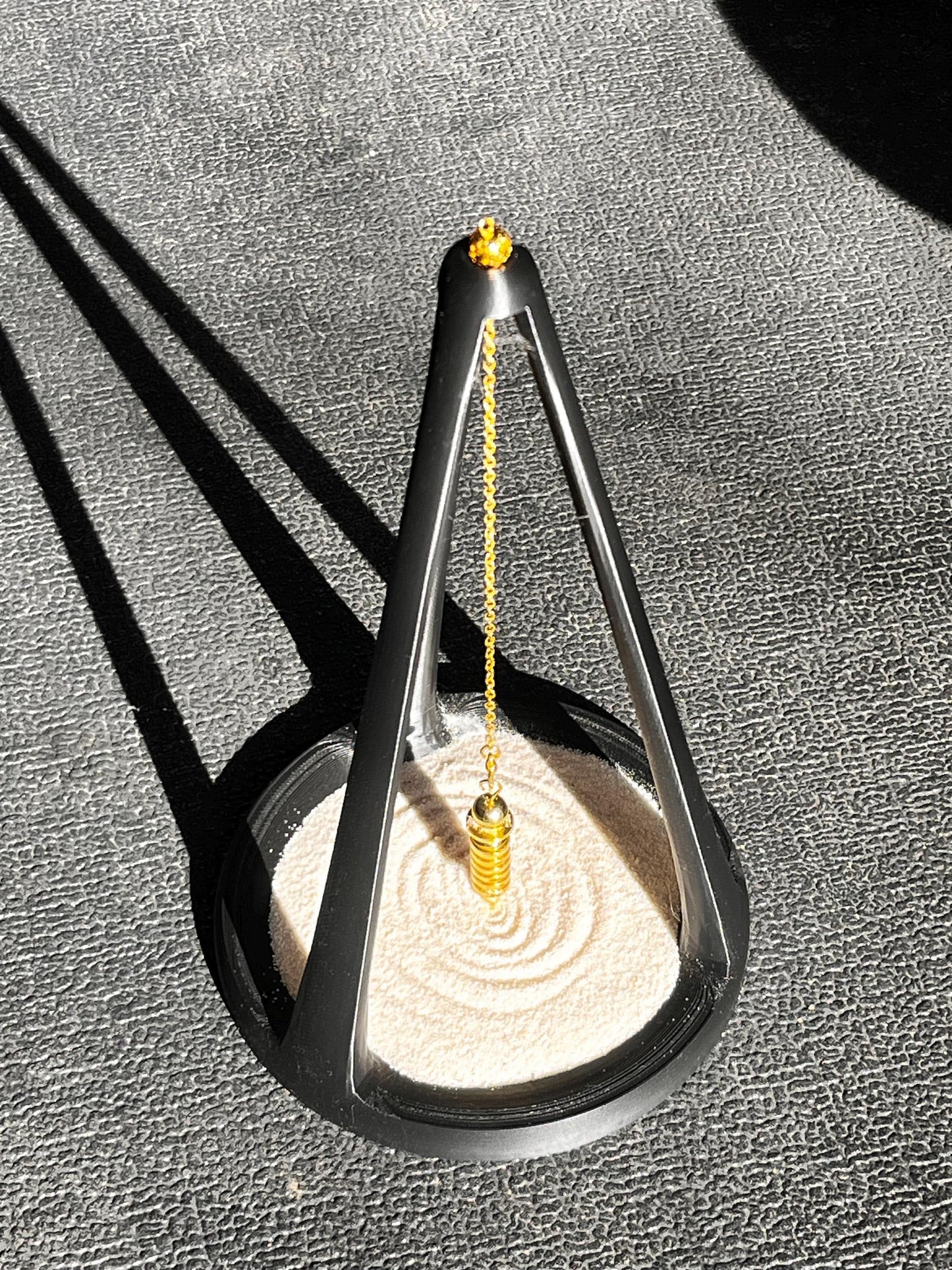 Ariel 3D Printed Pendulum Sand Stand: Divination Tool, Gothic Altar Decor