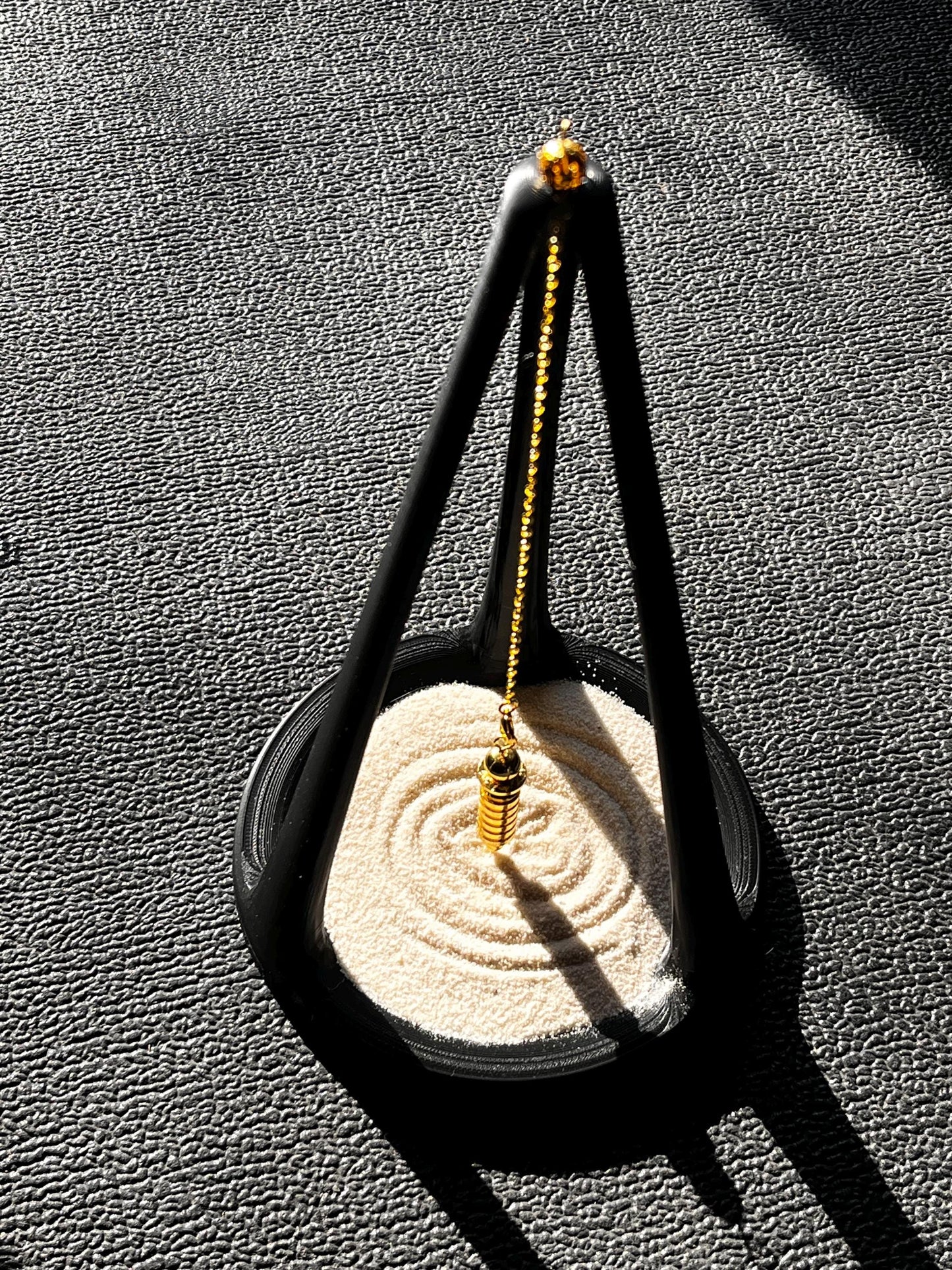 Ariel 3D Printed Pendulum Sand Stand: Divination Tool, Gothic Altar Decor