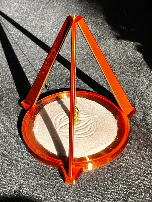 Magus 3D Printed Pendulum Sand Stand: Divination Tool, Gothic Altar Decor