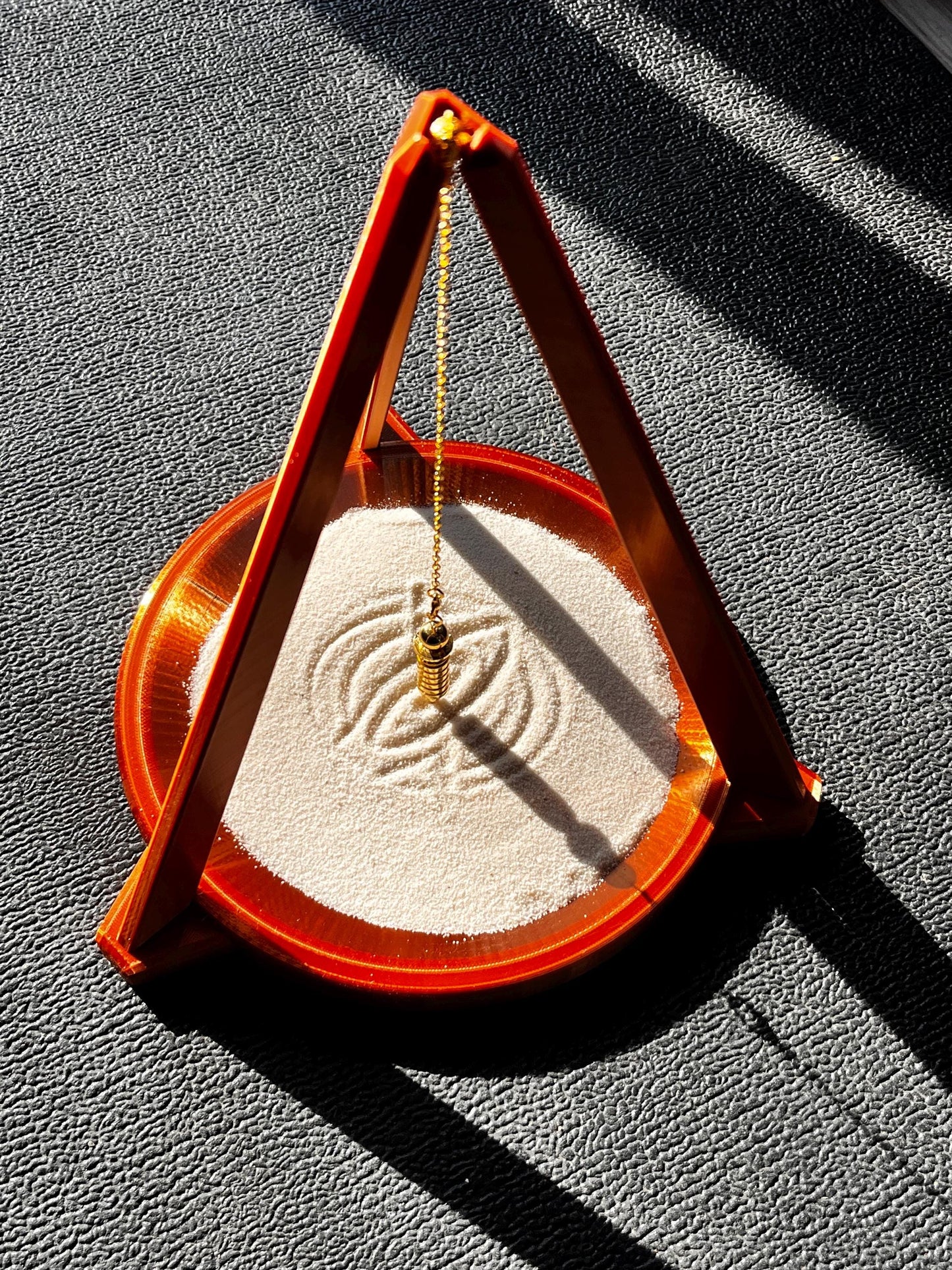 Magus 3D Printed Pendulum Sand Stand: Divination Tool, Gothic Altar Decor