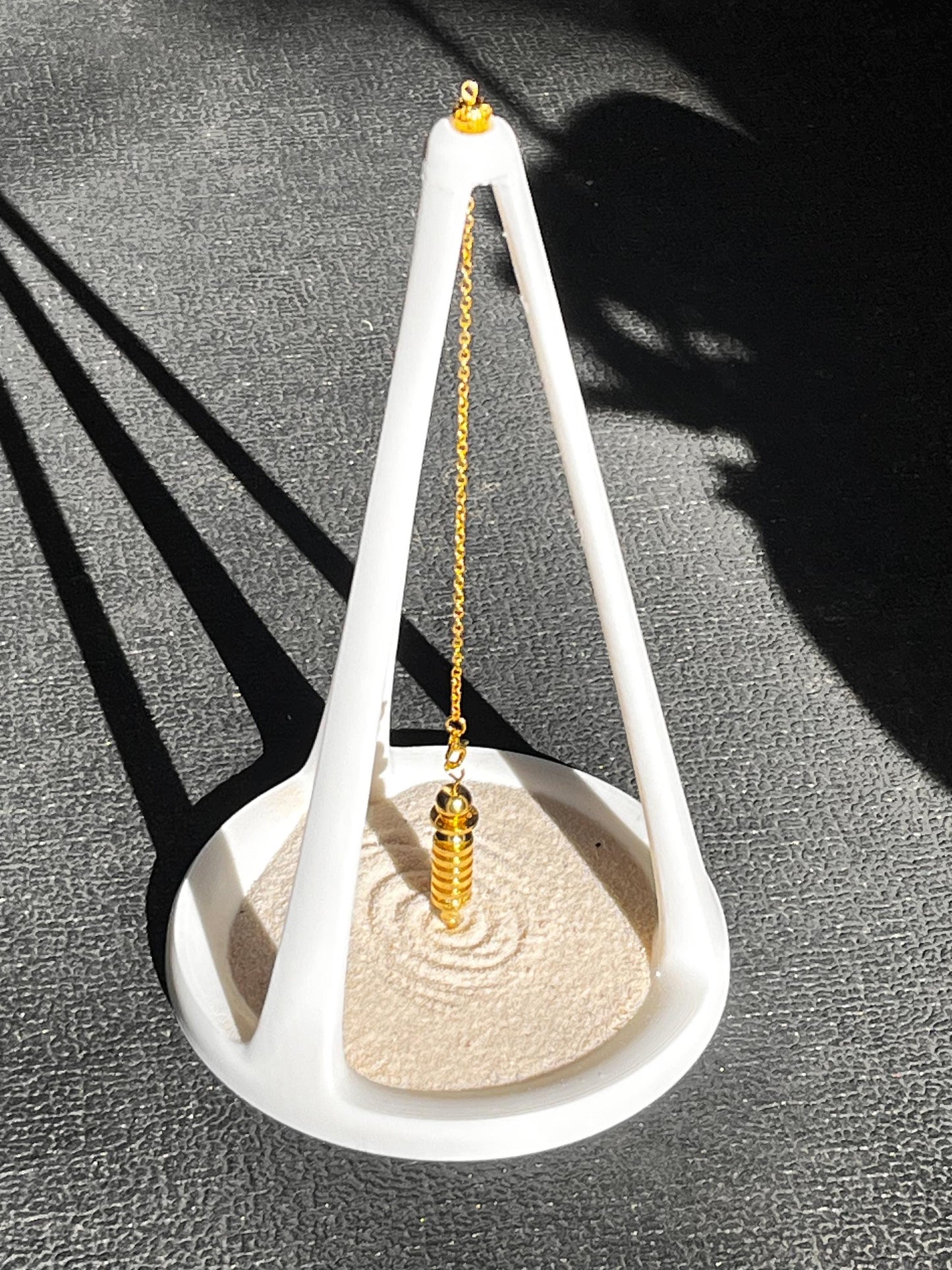 Ariel 3D Printed Pendulum Sand Stand: Divination Tool, Gothic Altar Decor