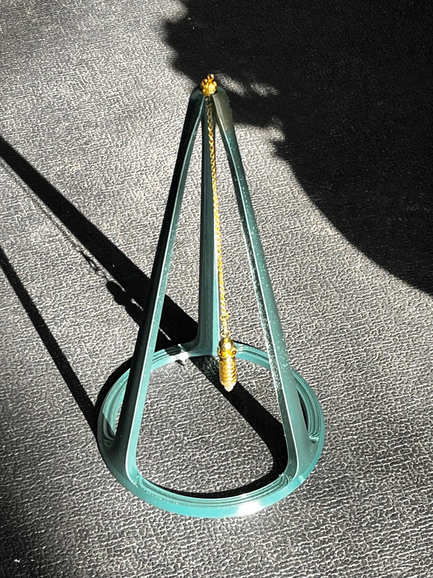 Halo 3D Printed Pendulum Stand: Divination Tool, Gothic Altar Decor